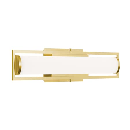 Afx Jordan LED Vanity, 24'', Light Antique Brass Finish , 5CCT, 120-277V JRDV2404LAJUDLB